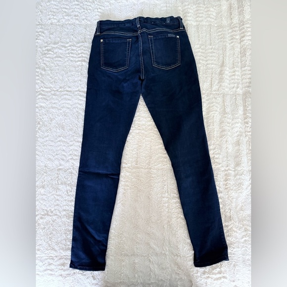 7 For All Mankind Deep Indigo Skinny Jeans - Picture 5 of 5